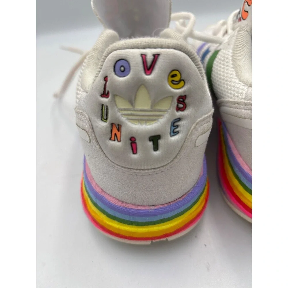 Adidas ZX 1K Boost Pride‎ Colors Sneakers, New. Sz 8